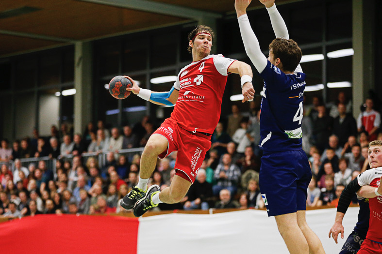 Hintergrundbild, Handballspieler im Wurf